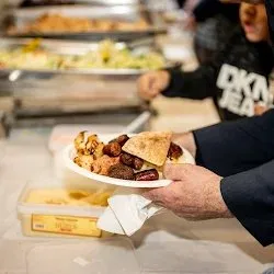 Plate of mixed Cypriot grill from our catering service